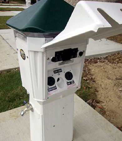 Riverview RV Park - 30/50 AMP Pedestals