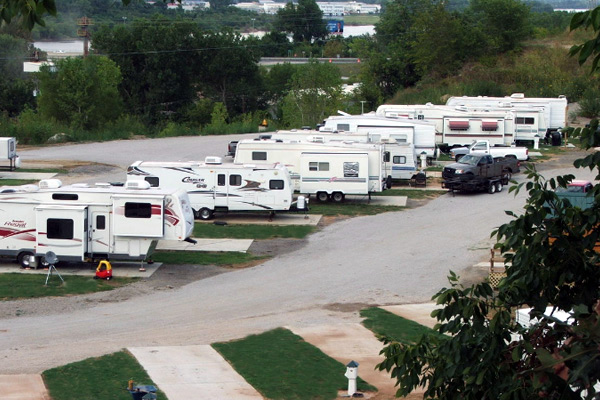 Riverview RV Park, Sand Springs, Oklahoma - View from the Bluffs
